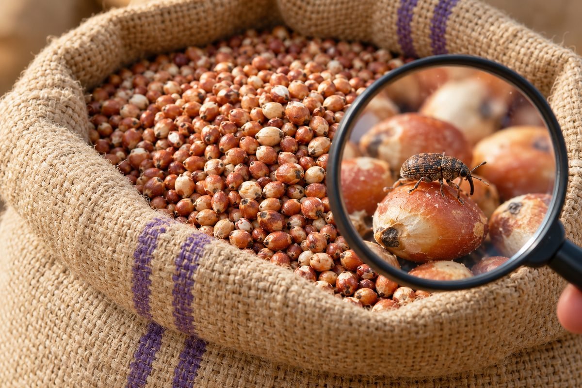 حشرات الحبوب المخزنة: السوس والثاقبات والخنافس