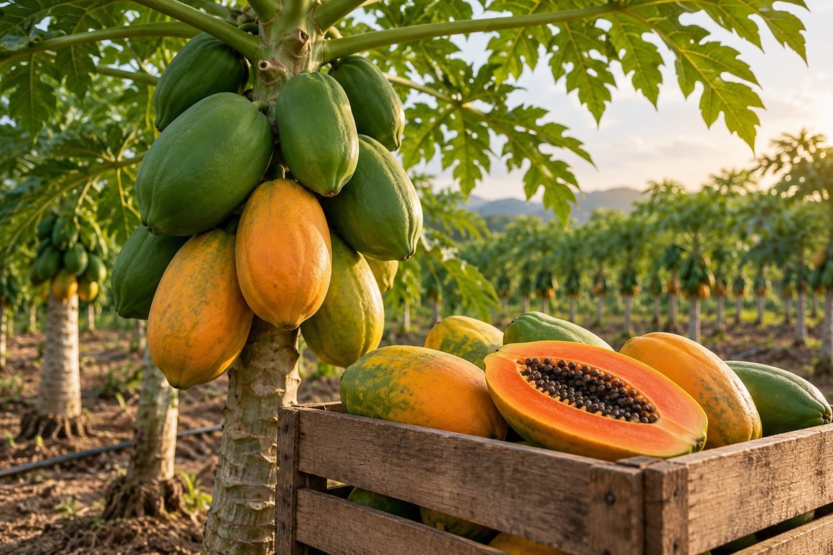 Papaya: from nursery to harvest