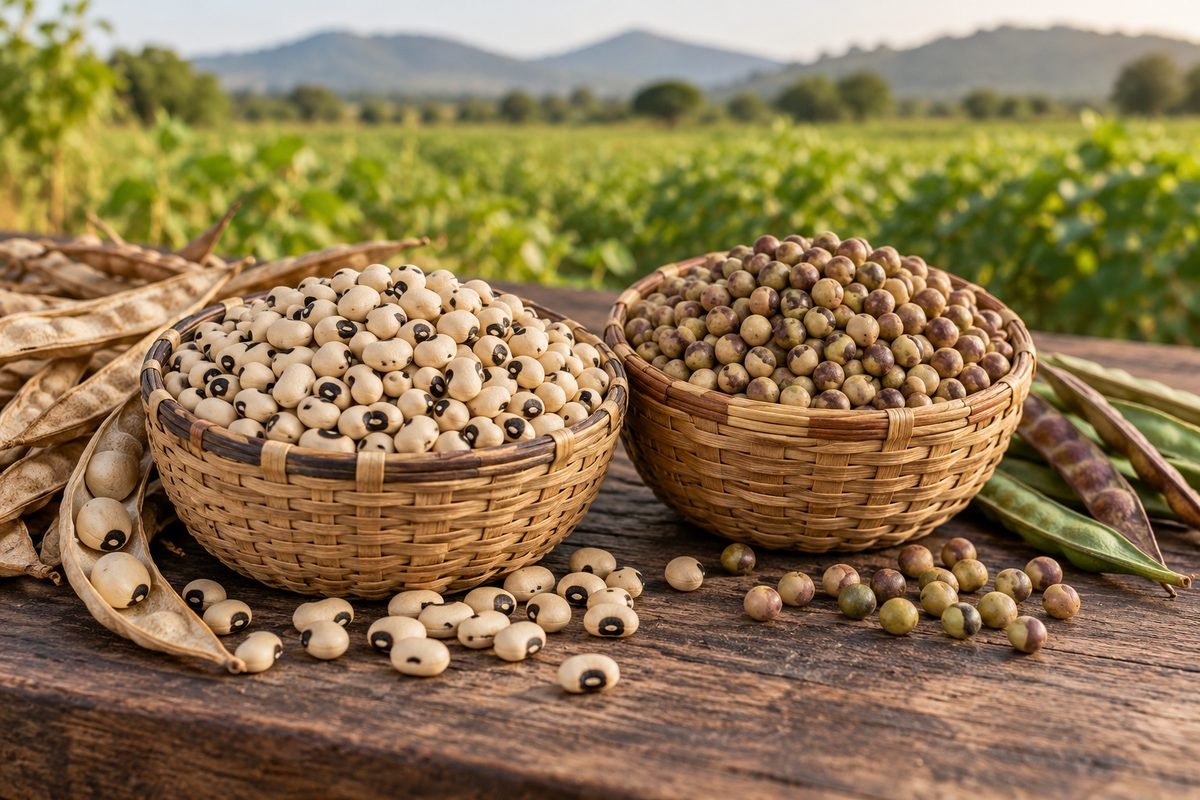 Cowpea and pigeon pea: hardy pulses that feed the soil